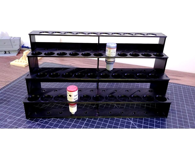 Modular Hobby Paint Rack - Large Straight by gsargent