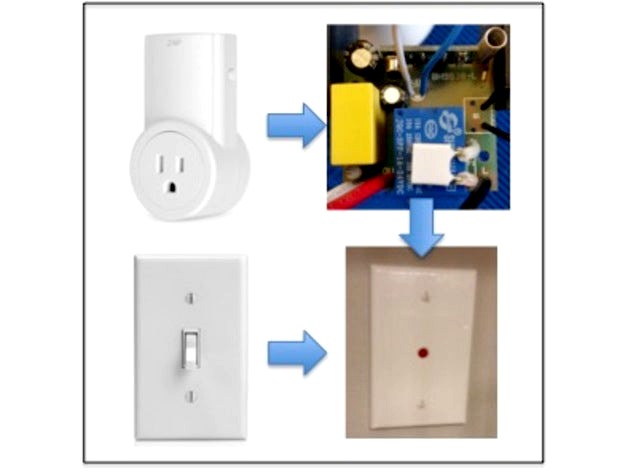 RF Outlet to Light Switch Hack 2.0 by moyerek