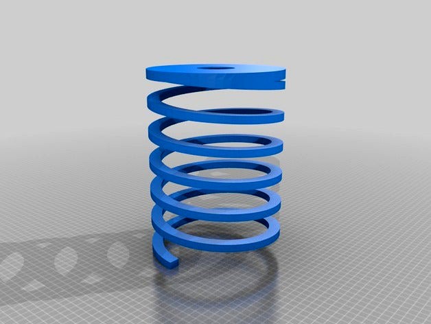 Spring lamp shade by MTB3D