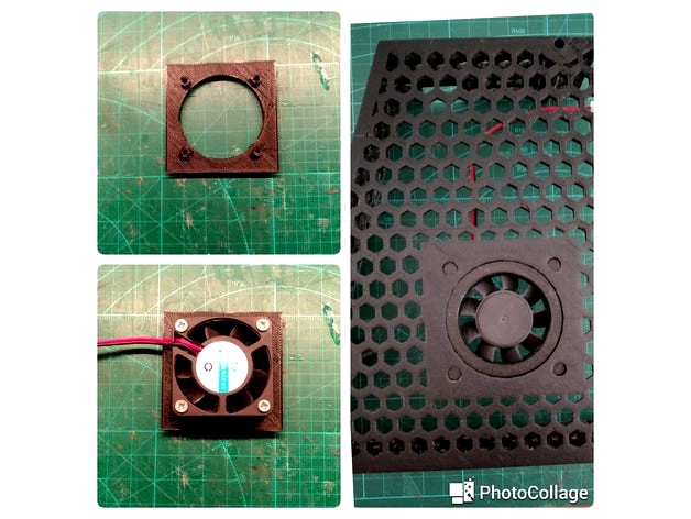 reducer - 50 to 40 mm fan for Electronics Cover by split007