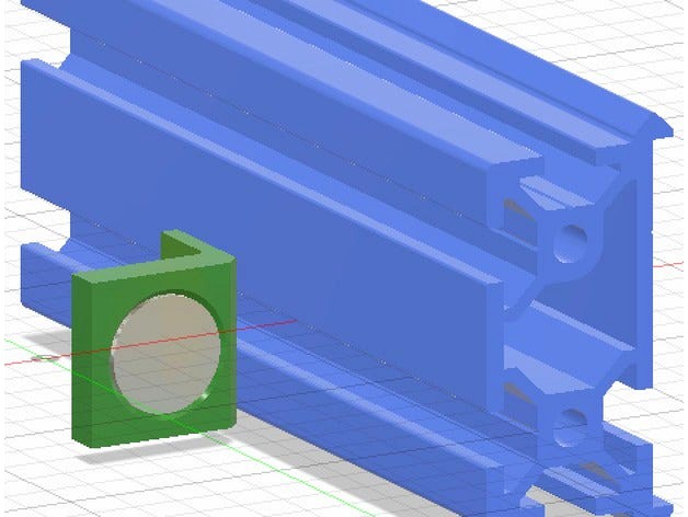 Magnet Base for Hall Effect Limit Switch for CNC Machines by KikoLobo