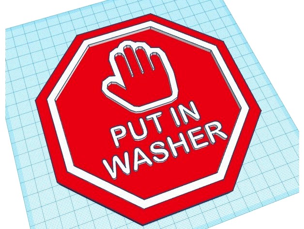Put In Washer Sign by Jolocity