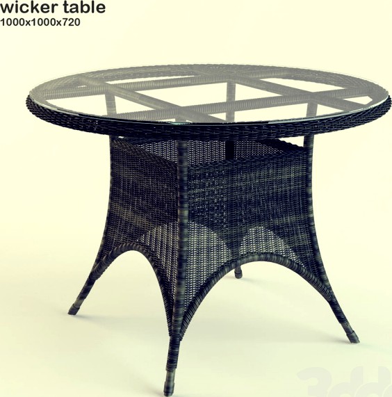 wicker table