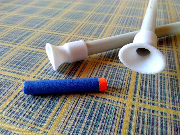 Blowgun mouthpiece Nerf compatible by ToSpace