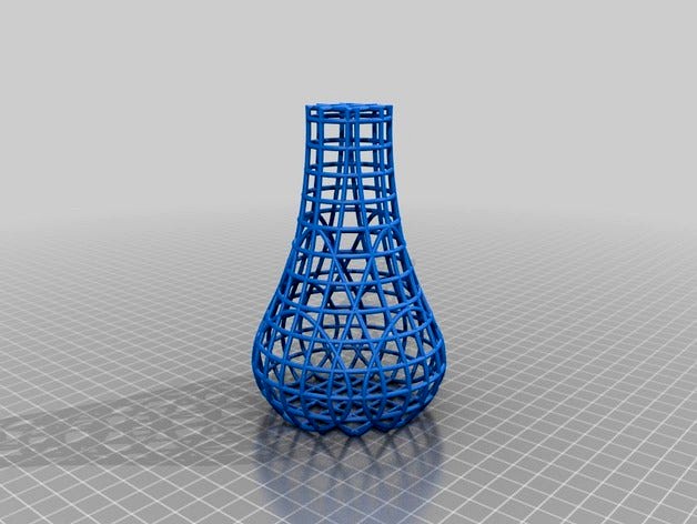 Cage Structure Vase by KRISP3D