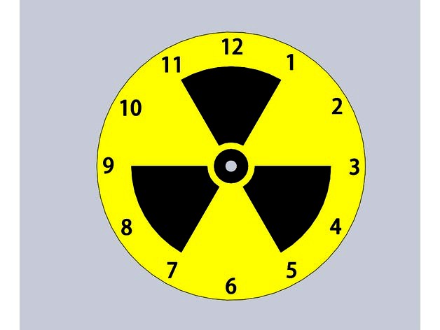 Radioactive clock by Locti