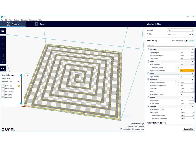 Test file - how flat is your printbed? by DasMani01