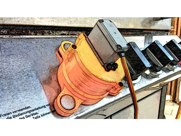 BBQ servo control V3 - the "Tripod" by MCP1981