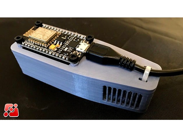 NodeMCU DHT11 Temperature + Humidity Sensor Enclosure by ickna