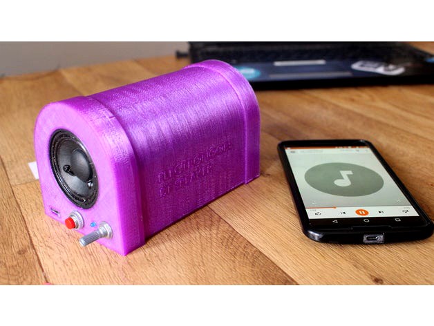 3D printed bluetooth speaker by ELECTRONOOBS
