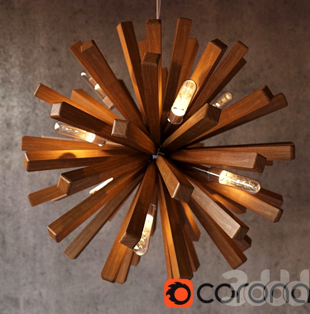 Wood design Sun Lamp