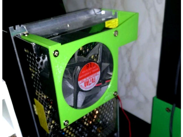 PSU Fan Support for Anet stock PSU by danlotano