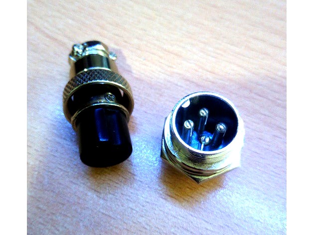 Mini chasis conector redondo microfono by JuanTrillo
