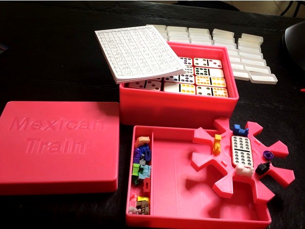 Mexican Train Set by mcgeehd 3d model