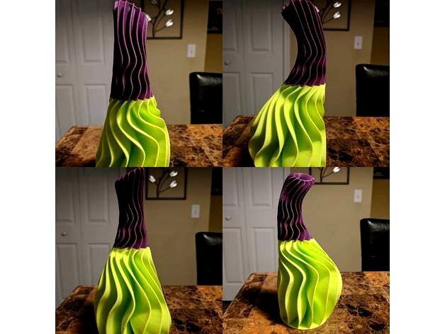 Warped and twisted vase by ImmersedN3D