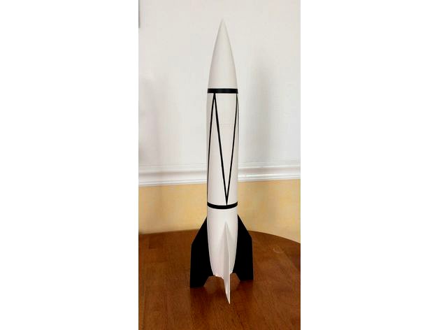 Modular 1/25 Scale A4/V2 model rocket by mech-G