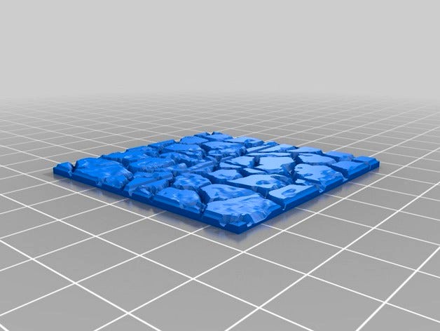 Cobble Floor for OpenForge magnetic base by tylerecouture