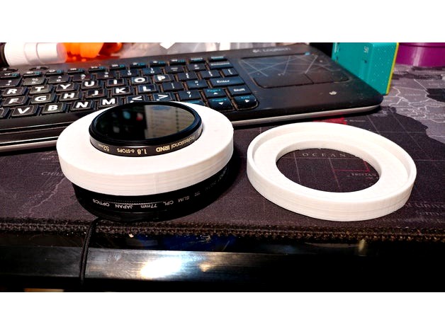 52mm to 77mm Filter Friction Adapter by Nerys