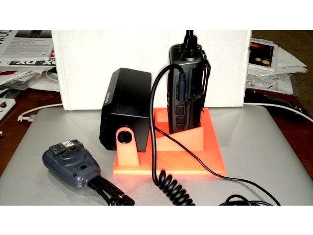 Kenwood HT and speaker stand by grogers_ftn