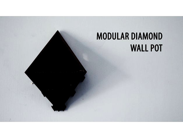 Modular Diamond Wall Pot by Roars