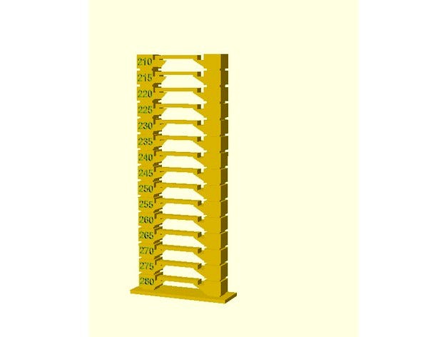 Customizable Better Temperature Tower by kmsd3d
