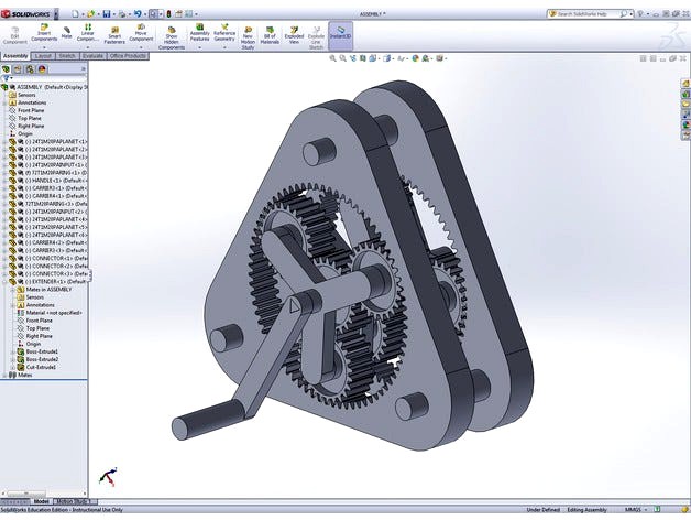 4:1 Ratio PlanetaryGearbox by BlakeMcCoy