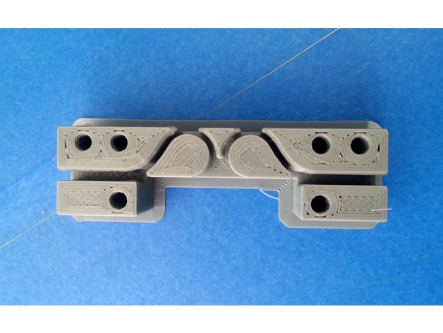 X Belt holder Anet A8/i3 for GT2 Belt 1.3-1.4mm (Simplify3D friendly) by JAX225