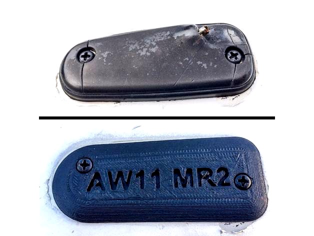 AW11 MR2 antenna delete plate by Anglesmith_Customs