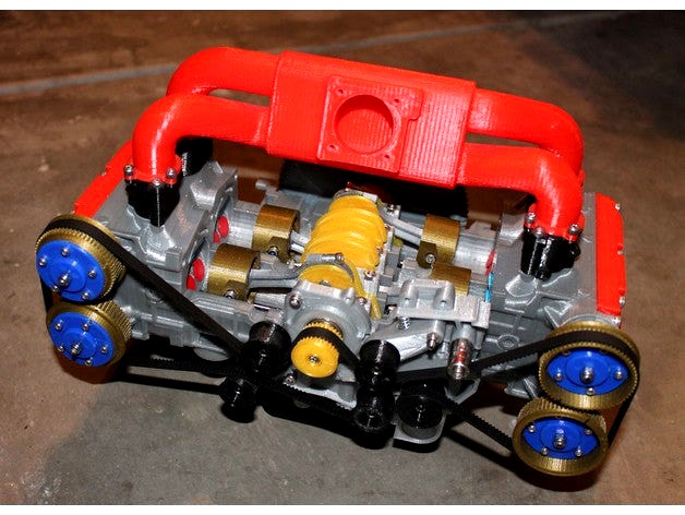 Subaru EJ20 Cutaway model by ericthepoolboy