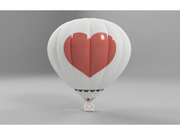 Desktop Hot Air Balloon with Heart by GabrielYun