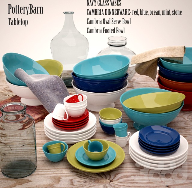 PotteryBarn tabletop mix