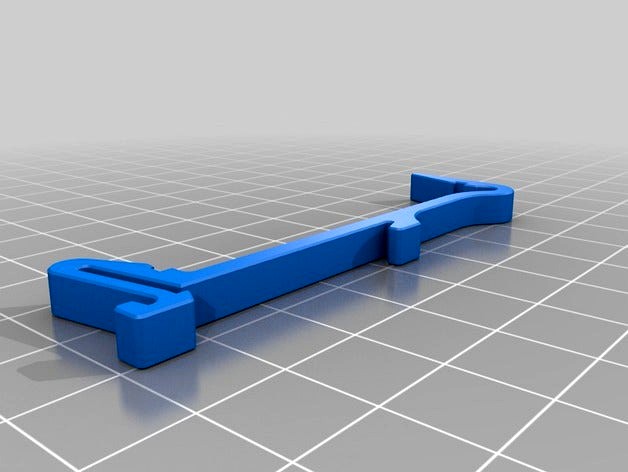 DIN Clip for 63mm PCB  by wt4y