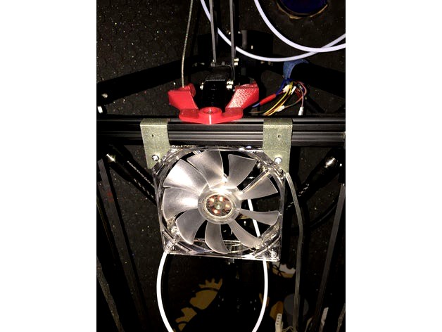 Cooling Your Extruder (Use 12CM FAN on the 2020 aluminum extrusions) by Kulama