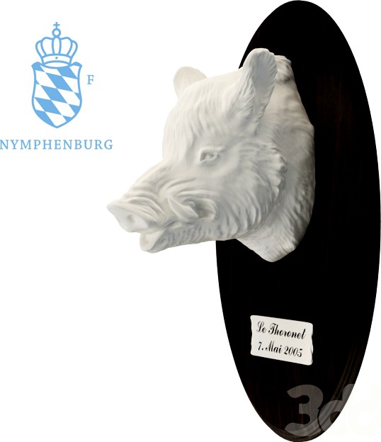 Nymphenburg. Голова кабана.
