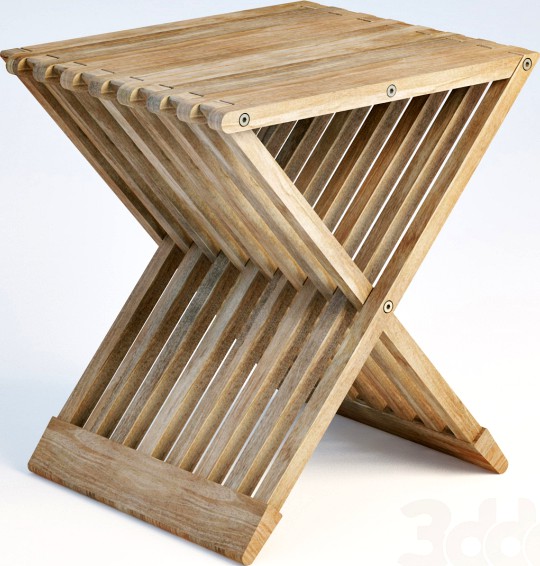 Teak Folding Stool