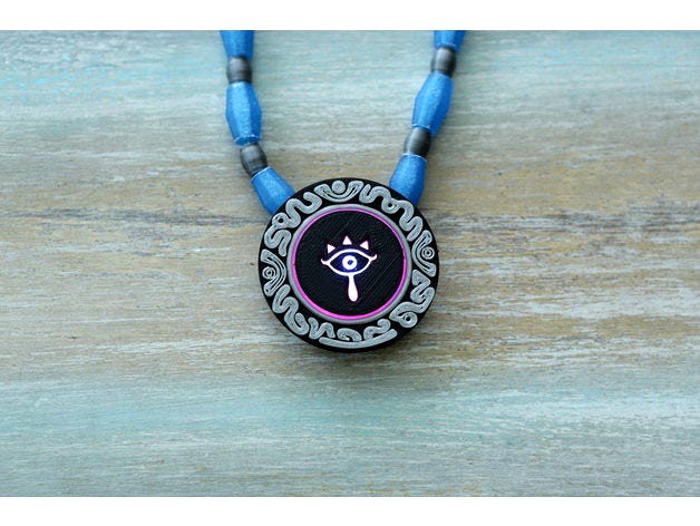 Sheikah Pendant – NeoPixel Jewelry with GEMMA M0 by adafruit