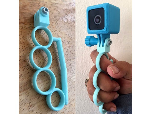 Customizable GoPro Knuckle Grip by Lucina