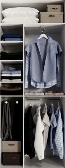 Wardrobe with clothes (На перезаливку)
