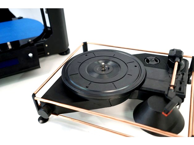 Atom Spinbox - A 3D DIY Portable Turntable Kit by layerone