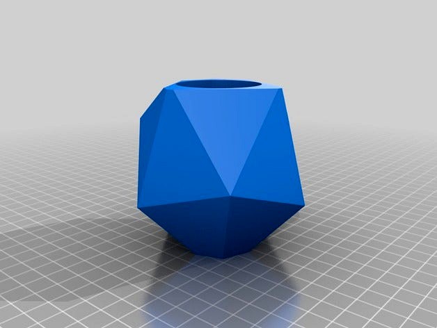 Icosahedron Planter by Barry_Barrera