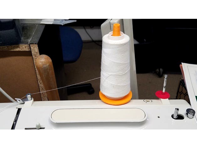 Serger Thread Spool Adapter by rynkidink