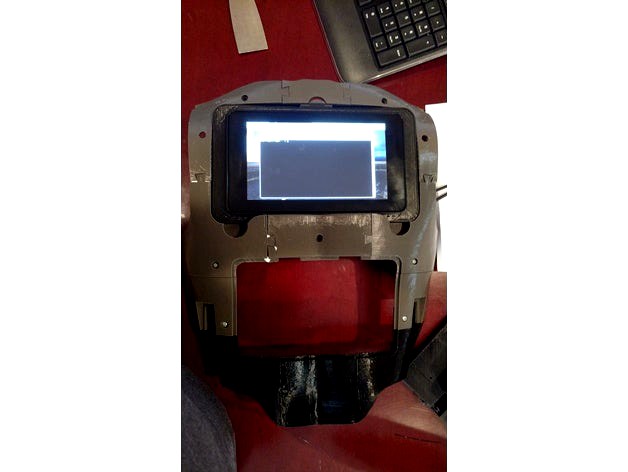 Raspberry PI with Screen adapter for InMoov back by kwatters