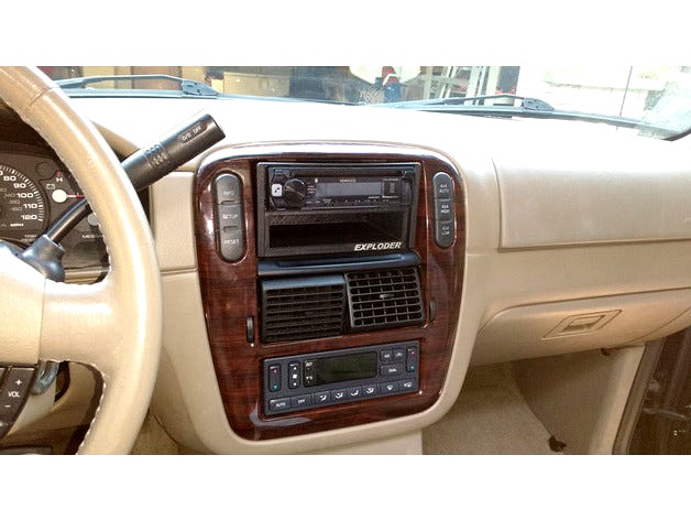 Ford Explorer (Exploder) single DIN storage pocket by hahnpv