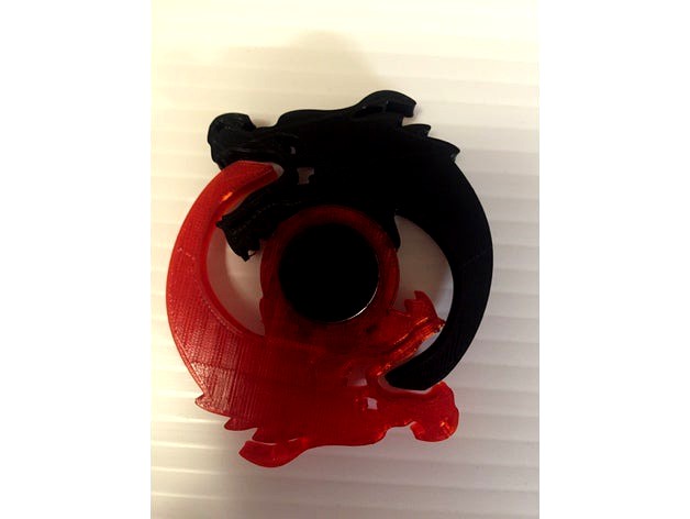 Hanzo Ying Yang Dragon Spinner by NAK3DDesigns