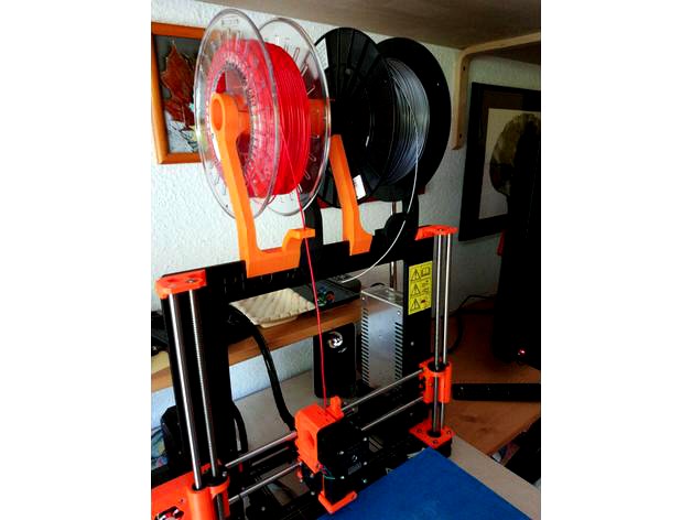Simple Prusa i3 Mk2 spool holder by Capensis