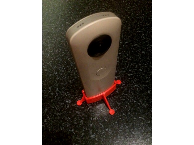 Ricoh Theta Stand (customizable) by pezinek