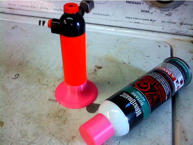 Harbor Freight Butane Torch Base/Stand And Gas Cap by sliceNdice