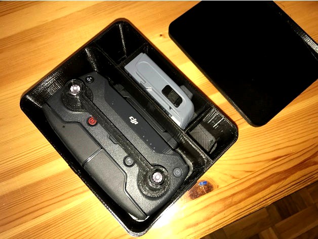 DJI Spark Case for Controller an one Battery by markusele