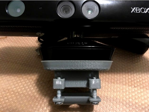 Kinect sensor mount - locking mount with clamps for arca and pole mounts. by martin_au