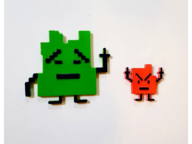 Mooninites Ignignokt & Err Characters - from Aqua Teen Hunger Force by cncartist